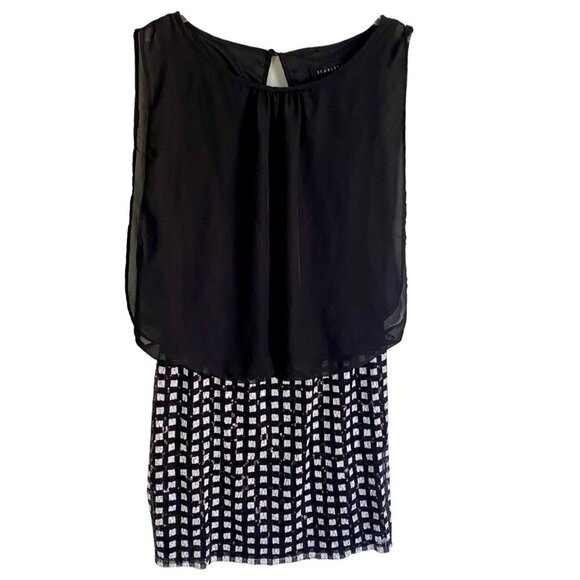 Scarlett Dresses & Skirts - Scarlett Women's Black Sequin Checkered Dress Size 10